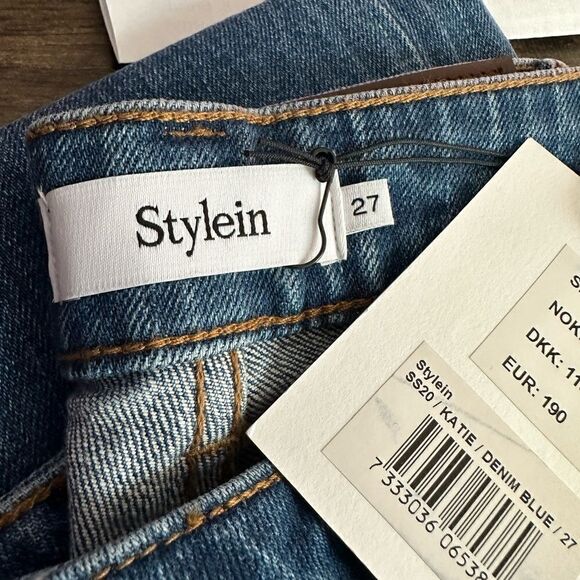 NWT Stylein Women’s “Katie” High Rise Blue Denim Jeans - Size 27” - Picture 7 of 7